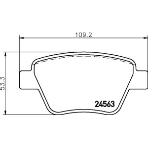 Σετ τακάκια, δισκόφρενα HELLA PAGID 8DB355014-021