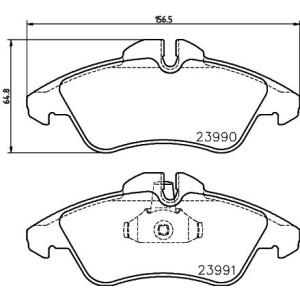 Brake Pad Set, disc brake HELLA PAGID 8DB355014-481