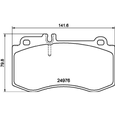 Brake Pad Set, disc brake HELLA PAGID 8DB355014-821