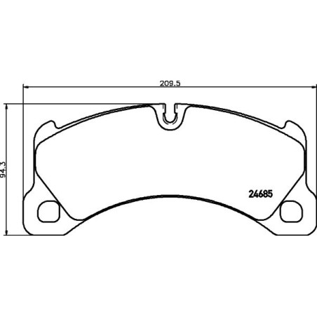 Brake Pad Set, disc brake HELLA PAGID 8DB355015-131