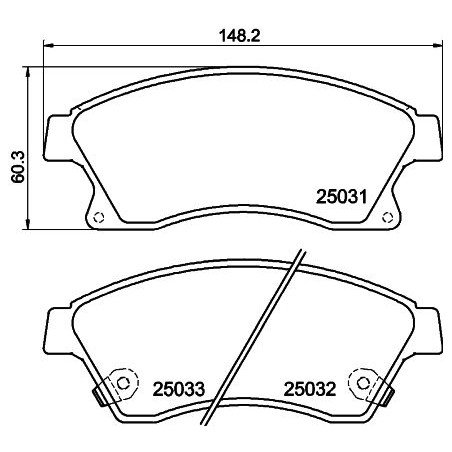 Brake Pad Set, disc brake HELLA PAGID 8DB355015-231