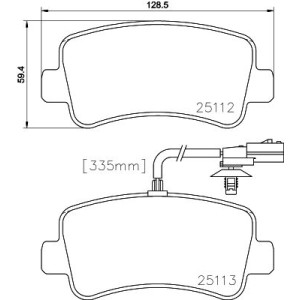 Brake Pad Set, disc brake HELLA PAGID 8DB355015-301