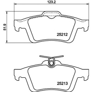 Brake Pad Set, disc brake HELLA PAGID 8DB355015-761