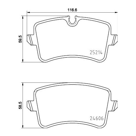 Brake Pad Set, disc brake HELLA PAGID 8DB355016-001