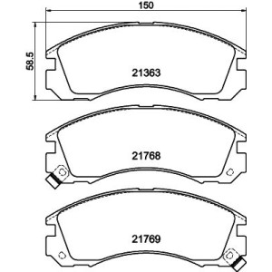 Brake Pad Set, disc brake HELLA PAGID 8DB355016-531