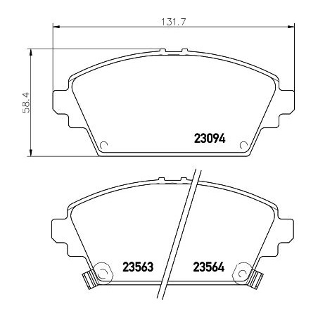 Σετ τακάκια, δισκόφρενα HELLA PAGID 8DB355017-171