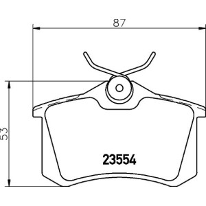 Σετ τακάκια, δισκόφρενα HELLA PAGID 8DB355017-711