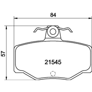 Brake Pad Set, disc brake HELLA PAGID 8DB355018-021