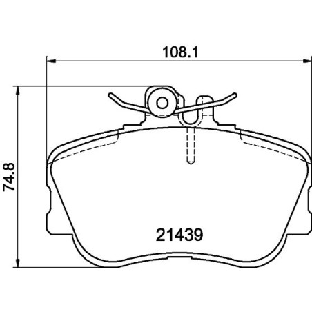 Σετ τακάκια, δισκόφρενα HELLA PAGID 8DB355018-041