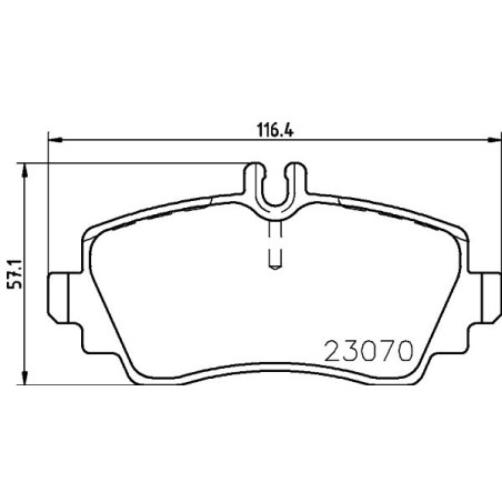 Brake Pad Set, disc brake HELLA PAGID 8DB355018-281