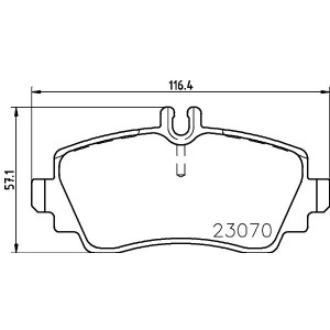 Σετ τακάκια, δισκόφρενα HELLA PAGID 8DB355018-281