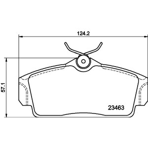 Σετ τακάκια, δισκόφρενα HELLA PAGID 8DB355018-441