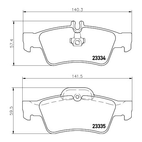 Brake Pad Set, disc brake HELLA PAGID 8DB355018-751