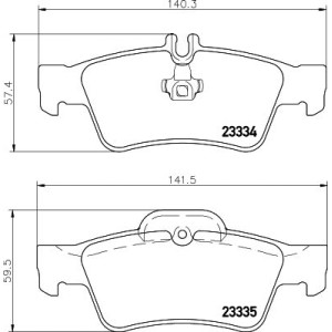 Σετ τακάκια, δισκόφρενα HELLA PAGID 8DB355018-751