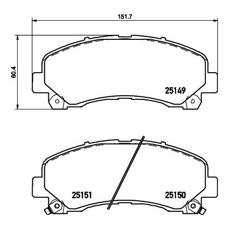 Brake Pad Set, disc brake HELLA PAGID 8DB355020-171