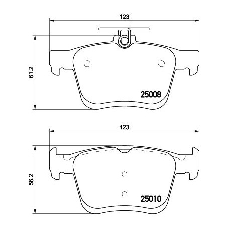 Brake Pad Set, disc brake HELLA PAGID 8DB355020-271