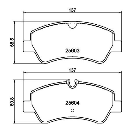 Σετ τακάκια, δισκόφρενα HELLA PAGID 8DB355020-721