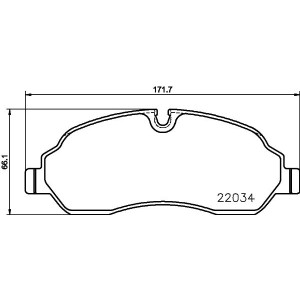 Brake Pad Set, disc brake HELLA PAGID 8DB355021-571
