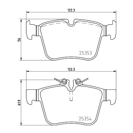 Brake Pad Set, disc brake HELLA PAGID 8DB355021-831