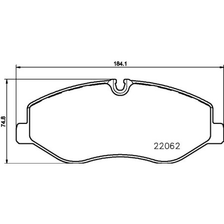 Brake Pad Set, disc brake HELLA PAGID 8DB355021-961