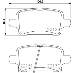 Brake Pad Set, disc brake HELLA PAGID 8DB355024-911