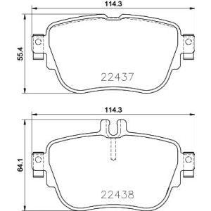 Brake Pad Set, disc brake HELLA PAGID 8DB355025-781