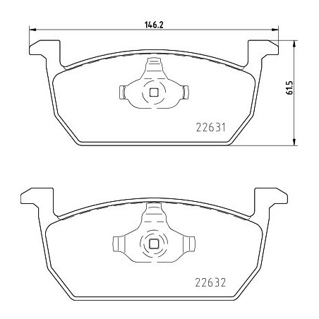 Brake Pad Set, disc brake HELLA PAGID 8DB355032-951