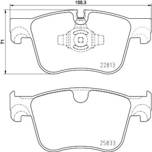 Σετ τακάκια, δισκόφρενα HELLA PAGID 8DB355036-491