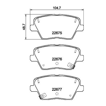 Brake Pad Set, disc brake HELLA PAGID 8DB355037-891