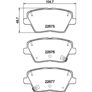 Σετ τακάκια, δισκόφρενα HELLA PAGID 8DB355037-891