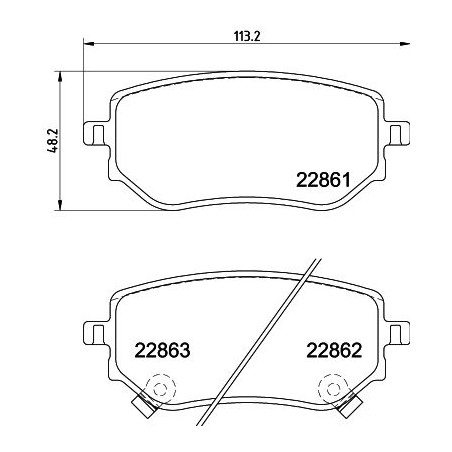 Brake Pad Set, disc brake HELLA PAGID 8DB355037-951