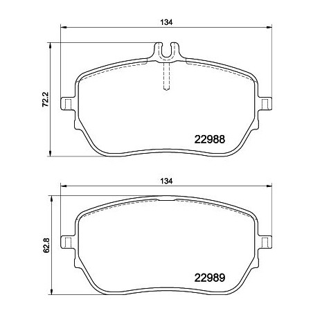 Brake Pad Set, disc brake HELLA PAGID 8DB355037-961