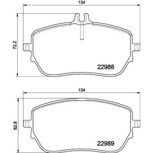 Σετ τακάκια, δισκόφρενα HELLA PAGID 8DB355037-961