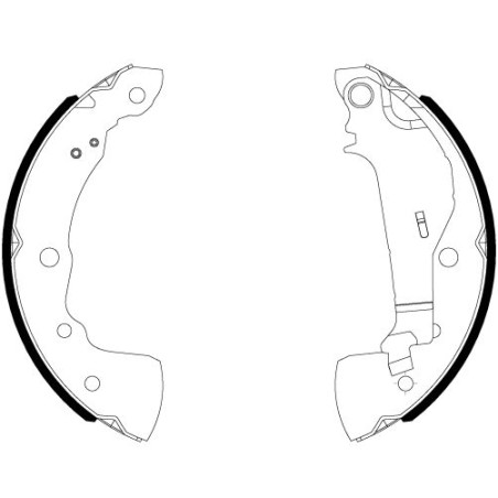 Brake Shoe Set HELLA PAGID 8DB355038-021