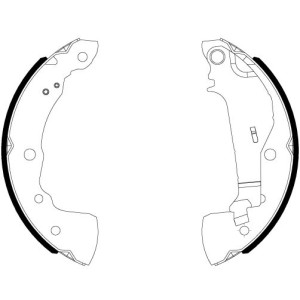 Σετ σιαγόνων φρένων HELLA PAGID 8DB355038-021