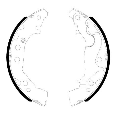 Brake Shoe Set HELLA PAGID 8DB355038-201