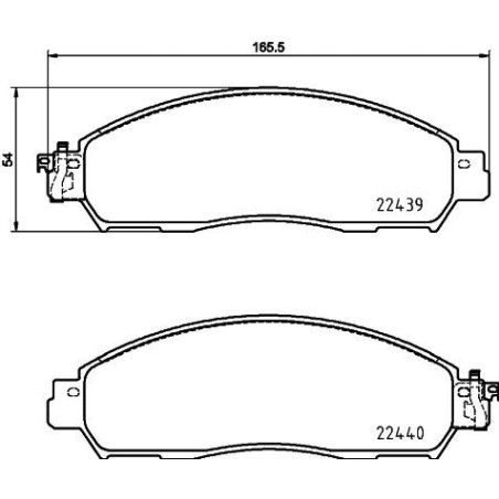 Brake Pad Set, disc brake HELLA PAGID 8DB355039-331