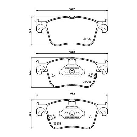 Brake Pad Set, disc brake HELLA PAGID 8DB355039-421