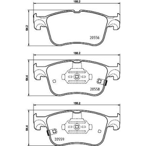 Σετ τακάκια, δισκόφρενα HELLA PAGID 8DB355039-421