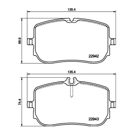 Σετ τακάκια, δισκόφρενα HELLA PAGID 8DB355040-161