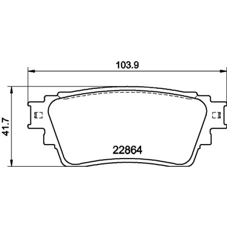 Σετ τακάκια, δισκόφρενα HELLA PAGID 8DB355040-501