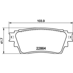 Brake Pad Set, disc brake HELLA PAGID 8DB355040-501