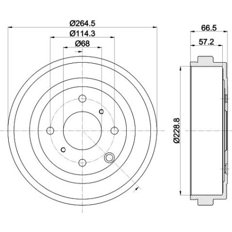 Ταμπούρο HELLA PAGID 8DT355303-231