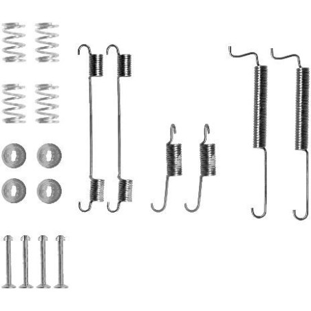 Accessory Kit, brake shoes HELLA PAGID 8DZ355200-591