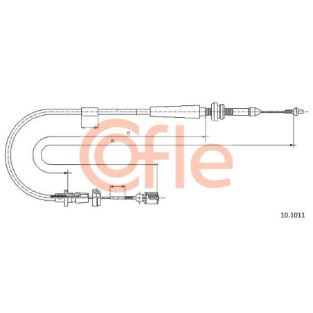 Accelerator Cable COFLE 92.10.1011
