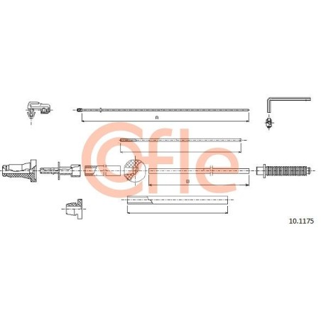 Accelerator Cable COFLE 92.10.1175