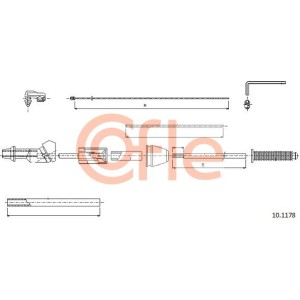 Accelerator Cable COFLE 92.10.1178