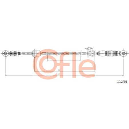 Ντίζα, μηχανικό κιβώτιο ταχυτήτων COFLE 92.10.2451