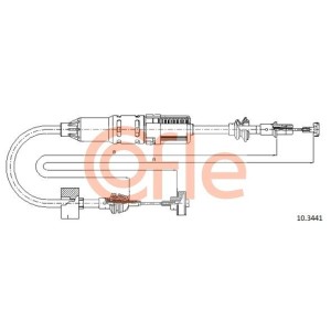 Cable Pull, clutch control COFLE 92.10.3441