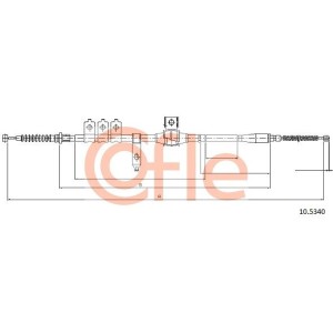 Ντίζα, φρένο ακινητοποίησης COFLE 92.10.5340